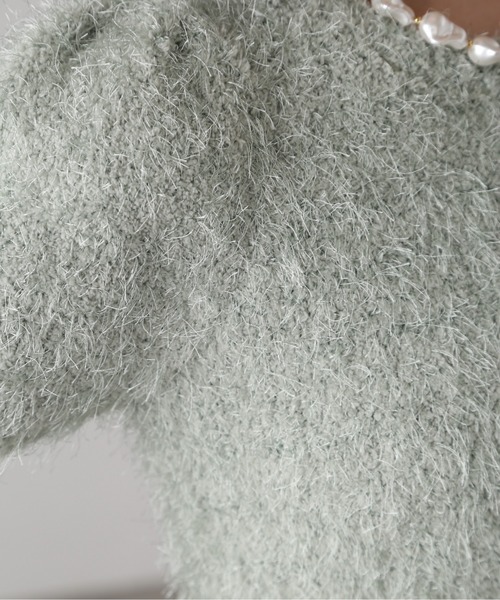 「FREE'S MART」 半袖ニット FREE ネイビー レディース_画像6