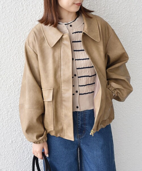 シップス カラーズ（SHIPS Colors）/SHIPS Colors:バイカー ジャケット SHIPS Colors（シップスカラーズ） コート アウター SHIPS Colors