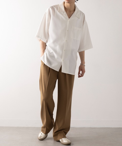 「HAUS GOLDEN GOOSE DELUXE BRAND」 「SUNNY APARTMENT」半袖シャツ LL チャコールグレー メンズ_画像2