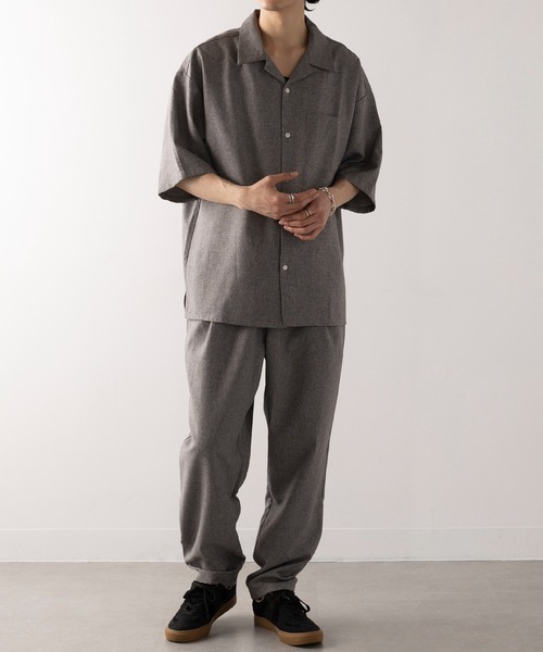 「HAUS GOLDEN GOOSE DELUXE BRAND」 「SUNNY APARTMENT」半袖シャツ LL チャコールグレー メンズ_画像5