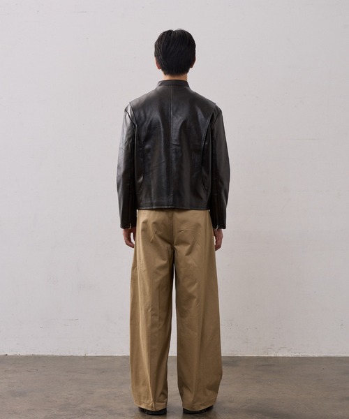 チノパン TWO TUCK COTTON WIDE PANTS メンズ レディース_5