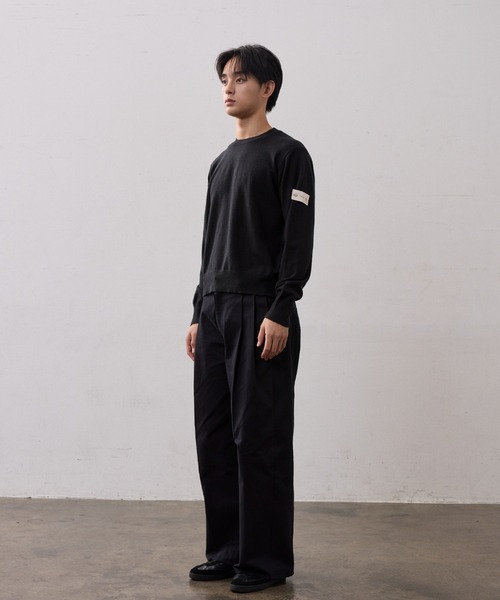 チノパン TWO TUCK COTTON WIDE PANTS メンズ レディース_8
