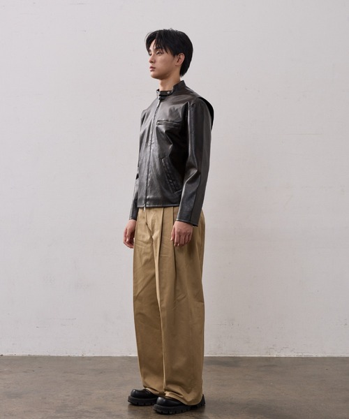 チノパン TWO TUCK COTTON WIDE PANTS メンズ レディース_13
