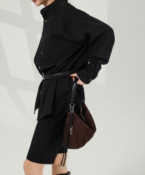 ショルダーバッグ バッグ 「 NiiNa / ニーナ 」高品質ヌバックレザー