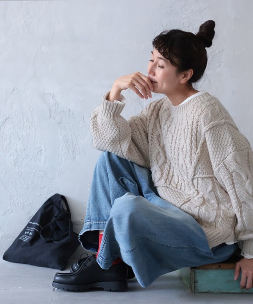 soulberry（ソウルベリー） ニット セーター パッチワークなニット