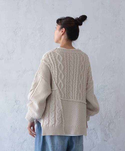 soulberry（ソウルベリー） ニット セーター パッチワークなニット