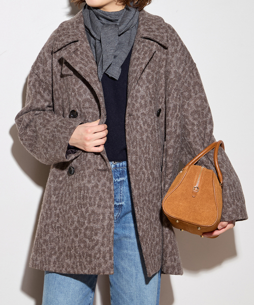 JOURNALSTANDARD L'ESSAGE MANTECOレオパードコート JOURNALSTANDARD L'ESSAGE MANTECOレオパードコート - メルカリ