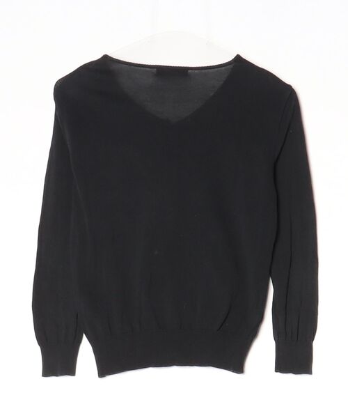 「ESTNATION bis」 ニットカーディガン 38 ブラック レディース_画像2