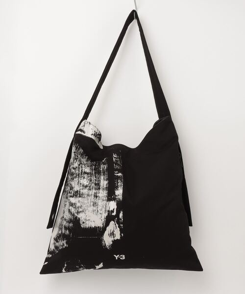 Y-3 「Y-3」 2WAYバッグ ONE SIZE ブラック×ホワイト メンズ