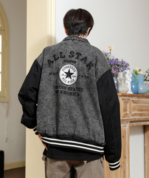 CONVERSE（コンバース） スタジャン MEDIUM ブラック メンズ