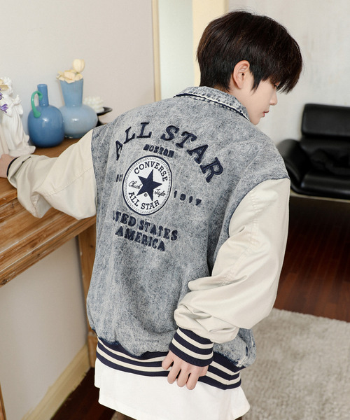 CONVERSE（コンバース） スタジャン MEDIUM ブラック メンズ