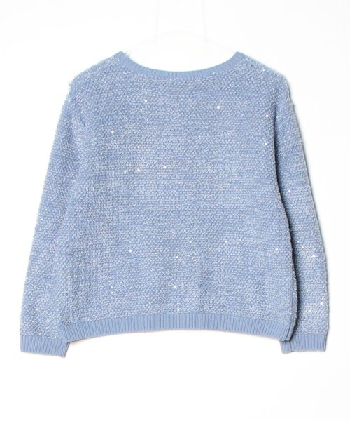 「Unaca」 長袖ニット 38 ブルー レディース_画像2