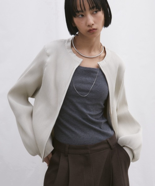 「Aunt Marie's」 ブルゾン FREE ブラウン レディース_画像4