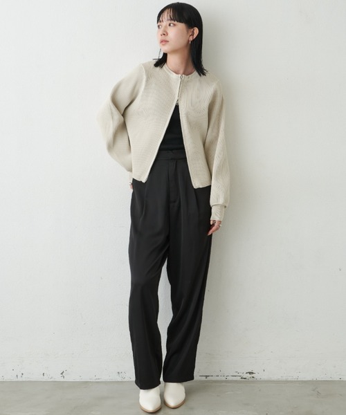 「Aunt Marie's」 ブルゾン FREE ブラウン レディース_画像6