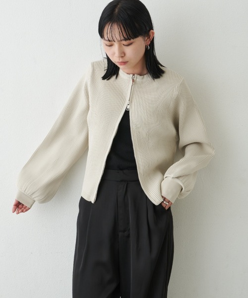 「Aunt Marie's」 ブルゾン FREE ブラウン レディース_画像8