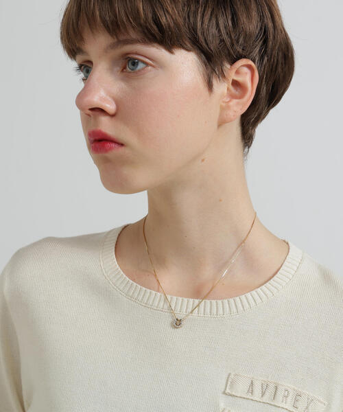 AVIREX（アヴィレックス） ネックレス HEART HORSESHOE CZ NECKLACE