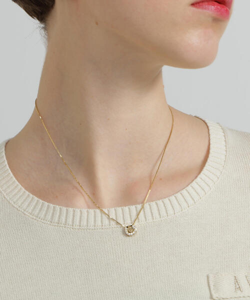 AVIREX（アヴィレックス） ネックレス HEART HORSESHOE CZ NECKLACE