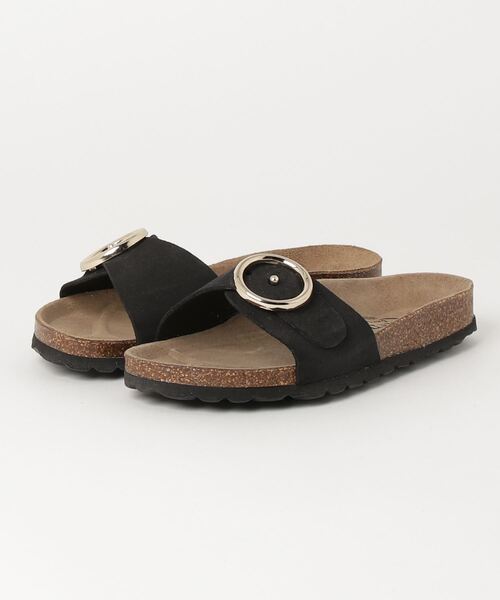「COMMON WARE」 「AUTENTI」フラットサンダル 37 ブラック レディース_画像4