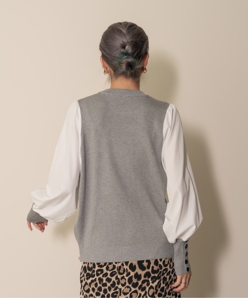 「DOLLUPOOPS」 長袖ニット 38 ブラック レディース_画像4