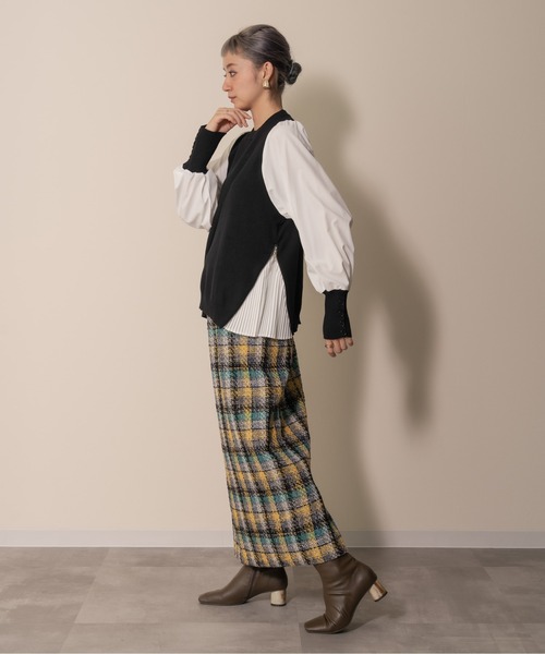 「DOLLUPOOPS」 長袖ニット 38 ブラック レディース_画像6