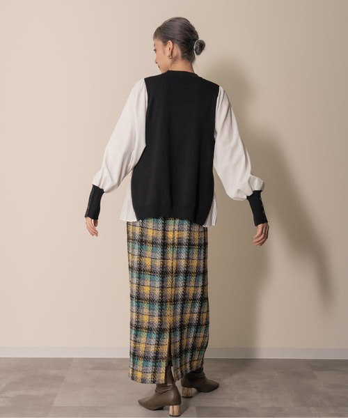 「DOLLUPOOPS」 長袖ニット 38 ブラック レディース_画像7