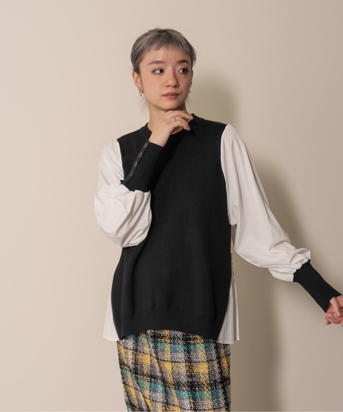 「DOLLUPOOPS」 長袖ニット 38 ブラック レディース_画像8