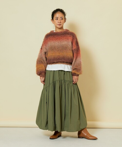 「Freada」 長袖ニット ONE SIZE ブルー レディース_画像3