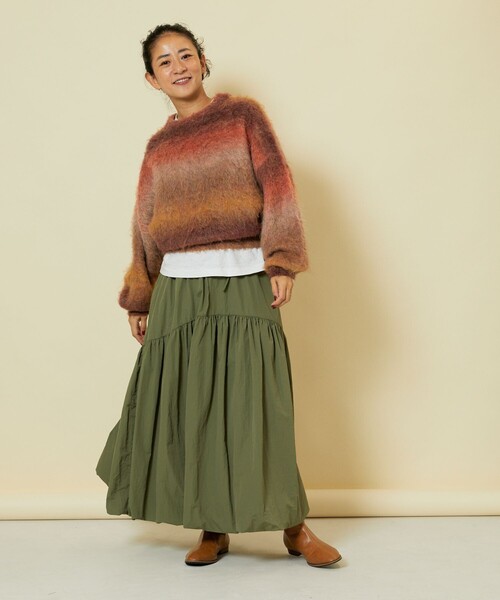 「Freada」 長袖ニット ONE SIZE ブルー レディース_画像7