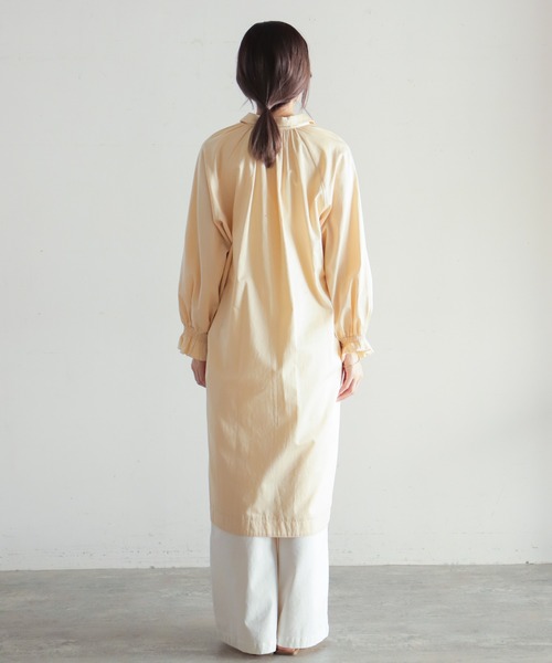 「NOMBRE IMPAIR」 長袖ワンピース FREE ネイビー レディース_画像7