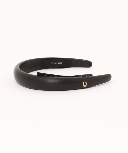 COACH*ブラックハラコ　カチューシャ*ヘアバンド幅広 COACH（コーチ） カチューシャ レザー ヘッドバンド : ZOZOTOWN Yahoo