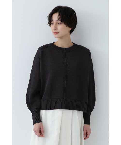 「human woman」 長袖ニット MEDIUM ブルー レディース_画像5