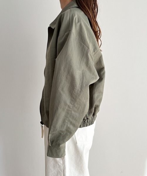 「CANAL JEAN」 「El mar」ナイロンブルゾン ONE SIZE カーキ レディース