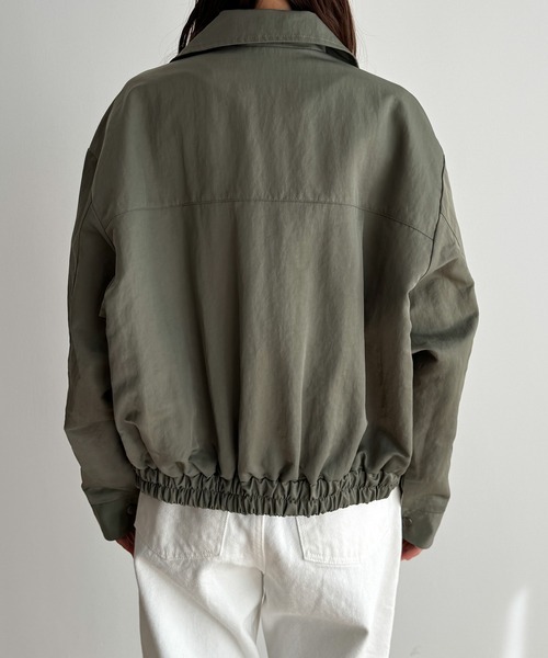「CANAL JEAN」 「El mar」ナイロンブルゾン ONE SIZE カーキ レディース