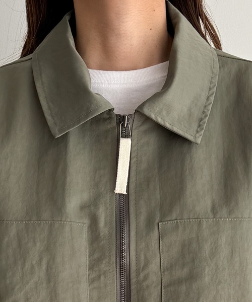 「CANAL JEAN」 「El mar」ナイロンブルゾン ONE SIZE カーキ レディース