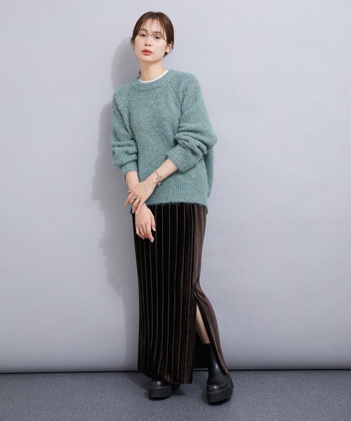 「LE CERCLE par rope'」 長袖ニット FREE ライトグレー レディース_画像4