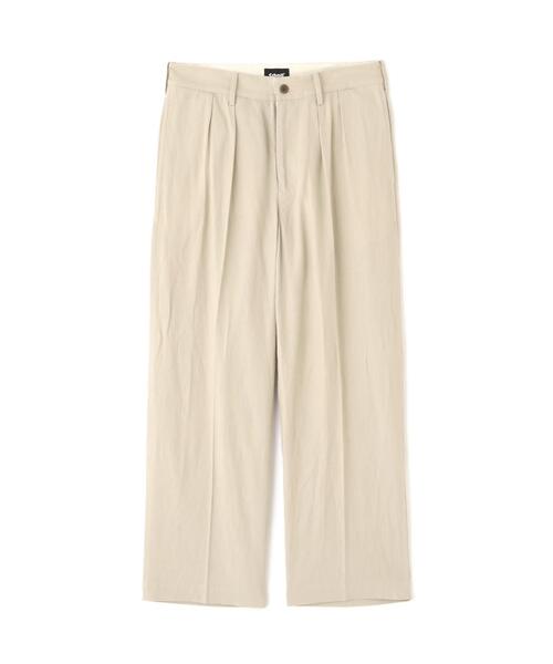 ワイドパンツ スラックス Schott/ショット/LINEN TROUSERS/リネン トラウザー メンズ レディースの画像