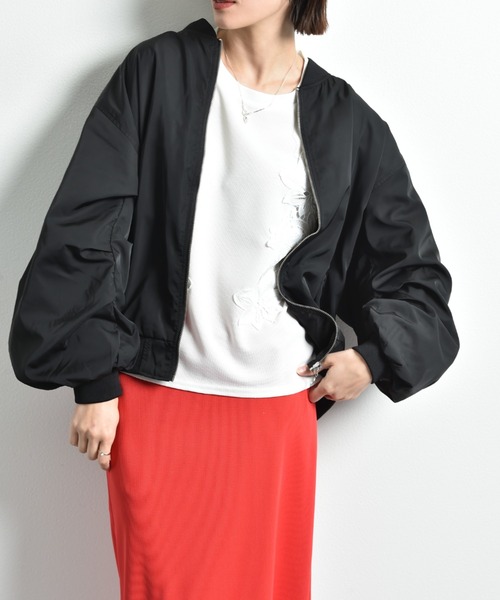 「INTERPLANET」 ブルゾン FREE ブラック レディース_画像5