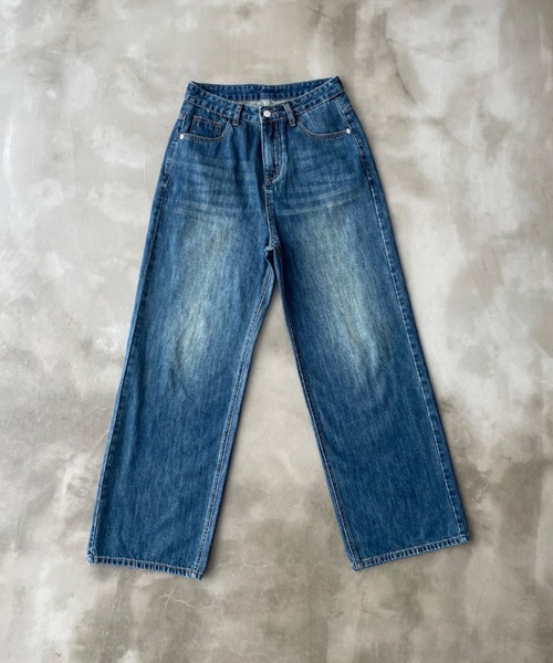 「SHAGGIE」 デニムパンツ X-SMALL ネイビー レディース_画像6