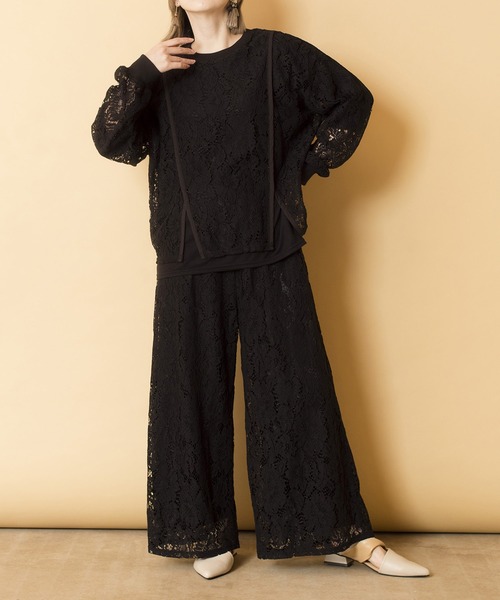 「OSMOSIS」 「loaf」イージーパンツ ONE SIZE グリーン レディース_画像5