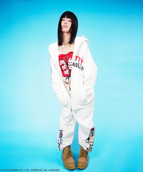 GALFY（ガルフィー） パーカー 仲子パーカー/コラボ/バックプリント