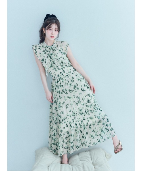 SNIDEL Sustainableフリルワンピース　ミント SNIDEL（スナイデル） ワンピース 「販路限定サイズあり」Sustainable