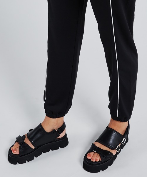 「ESSENTIAL」 イージーパンツ 36 ブラック レディース_画像8