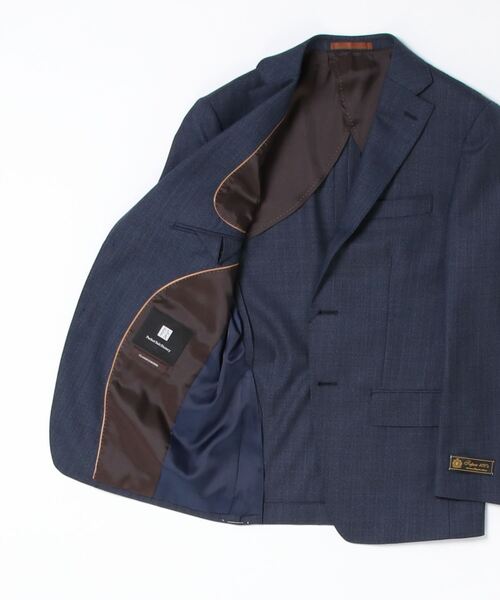 「Perfect Suit FActory」 3ピーススーツ A5 ネイビー メンズの画像