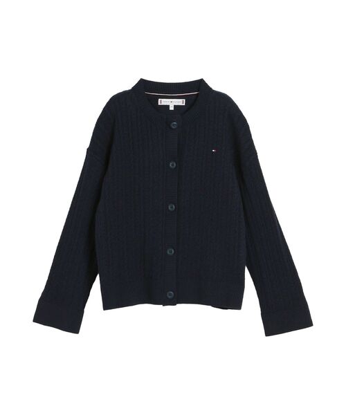 ニット セーター GIRLS ポインテルケーブルカーディガン キッズ 子供服の画像