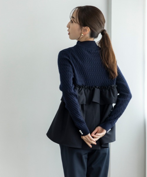 「Sono」 長袖ニット F ネイビー レディース_画像7