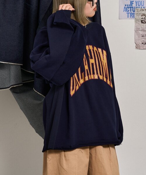 「etsinta」 スウェットカットソー ONE SIZE グレー レディースの画像