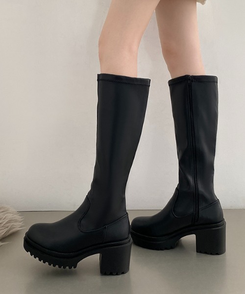 「Shoes in Closet」 ロングブーツ LL ブラック レディース_画像9