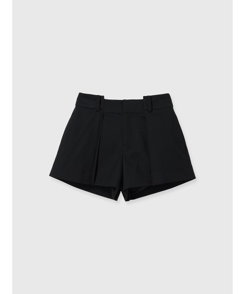 パンツ タックショートパンツ レディースの画像