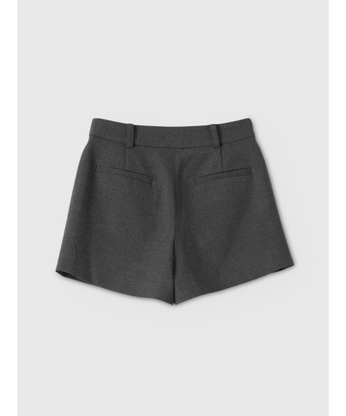 パンツ タックショートパンツ レディースの画像