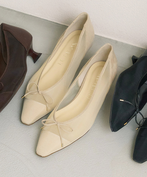 LE TALON（ル タロン） パンプス 「追加」3.5cmチュールバレエパンプス
